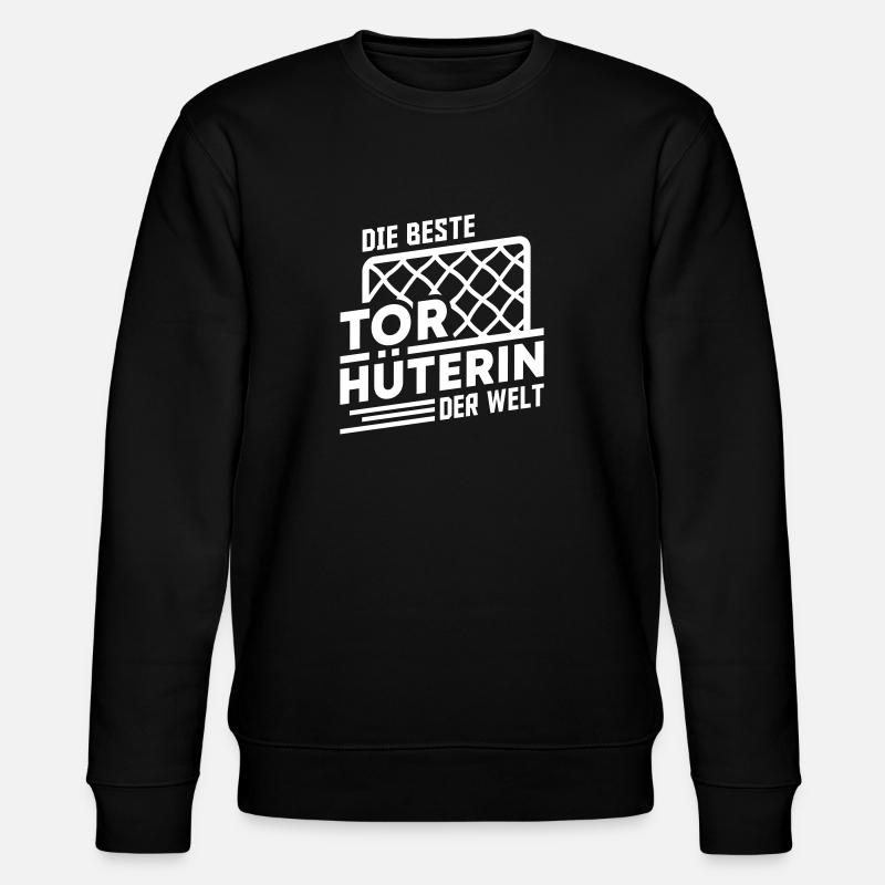 Beste Torhüterin (Schriftzug) - Stanley/Stella Unisex Bio-Sweatshirt CHANGER  - Schwarz