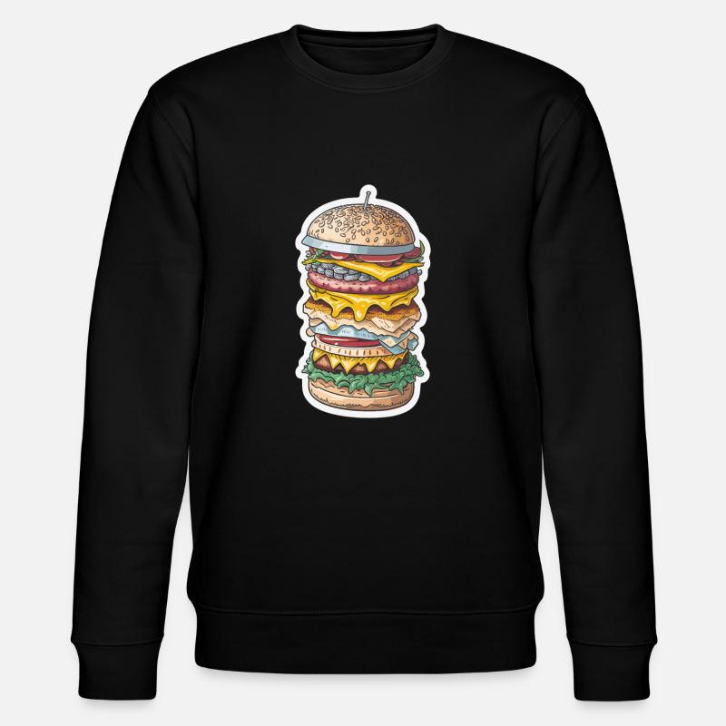 MAXI-BURGER - Stanley/Stella Unisex Bio-Sweatshirt CHANGER  - Schwarz