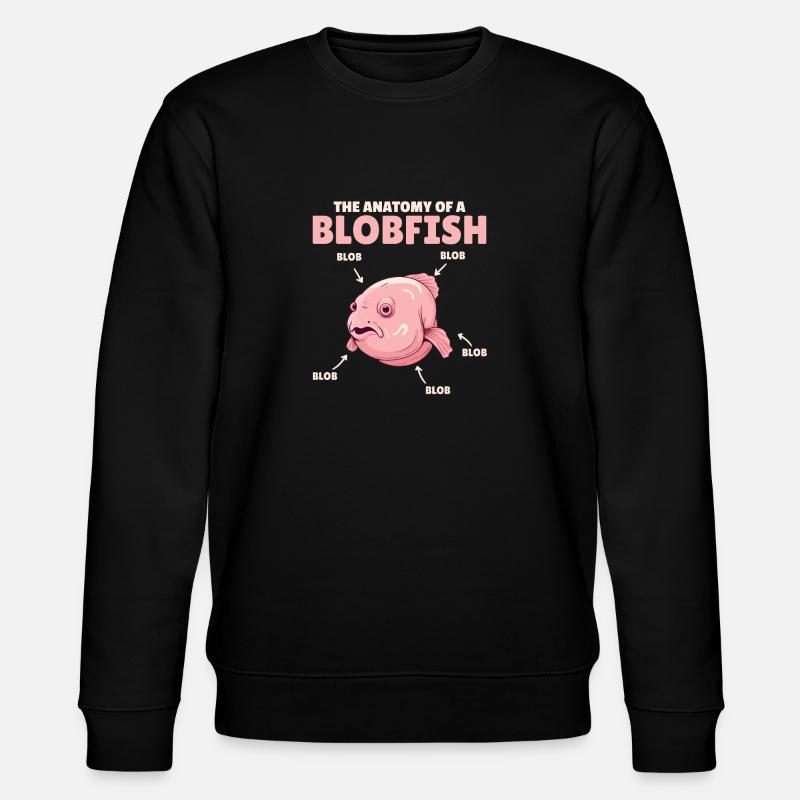 Blobfish Explication Anatomie d’un Blobfish - Sweat bio CHANGER Stanley/Stella Unisexe - noir