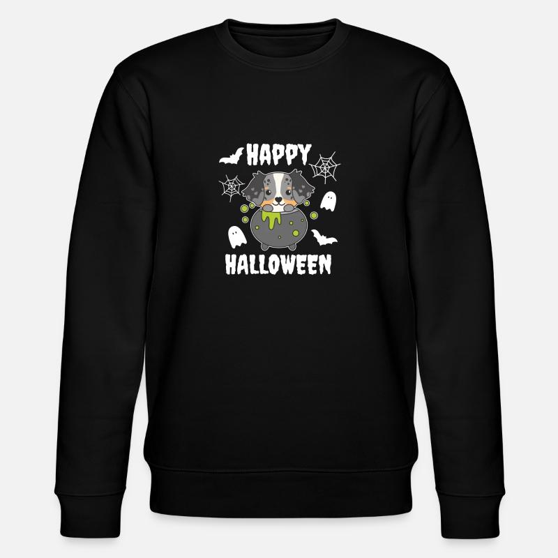 Chaudron joyeux Halloween berger australien - Sweat bio CHANGER Stanley/Stella Unisexe - noir