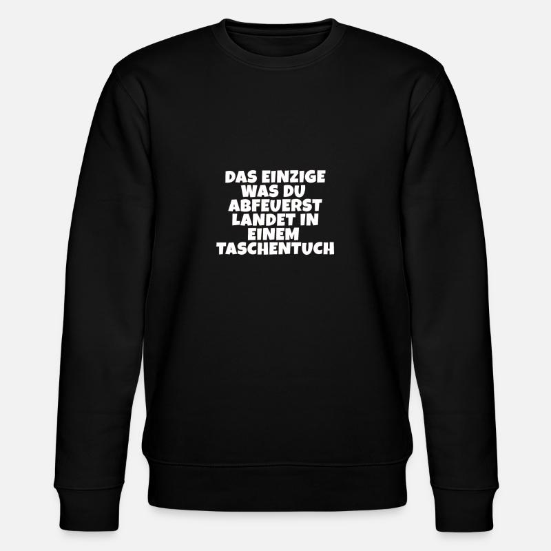 Taschentuch? Witzige Geschenkidee, Scherzkeks - Stanley/Stella Unisex Bio-Sweatshirt CHANGER - Schwarz