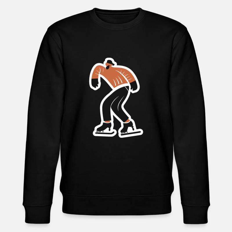 Skifahrer - Stanley/Stella Unisex Bio-Sweatshirt CHANGER  - Schwarz