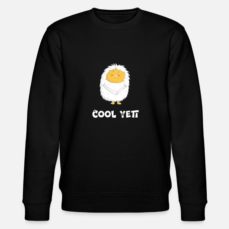 Cool Yeti - Stanley/Stella Unisex Bio-Sweatshirt CHANGER  - Schwarz