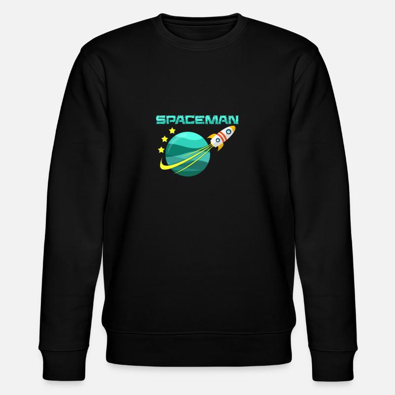 spaceman - Stanley/Stella CHANGER Unisex Organic Sweatshirt - black