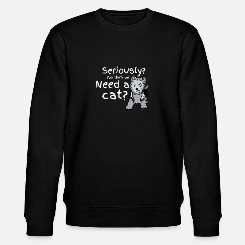 dog - Stanley/Stella CHANGER Unisex Organic Sweatshirt - black