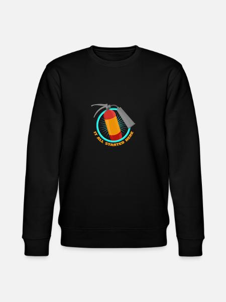 extinguisher - Stanley/Stella CHANGER Unisex Organic Sweatshirt - black