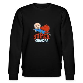 Super grand-père grand-père héros super-puissance grand-père Opi - Sweat bio CHANGER Stanley/Stella Unisexe - noir - Devant - Nik (191cm) & Marisol (170cm)