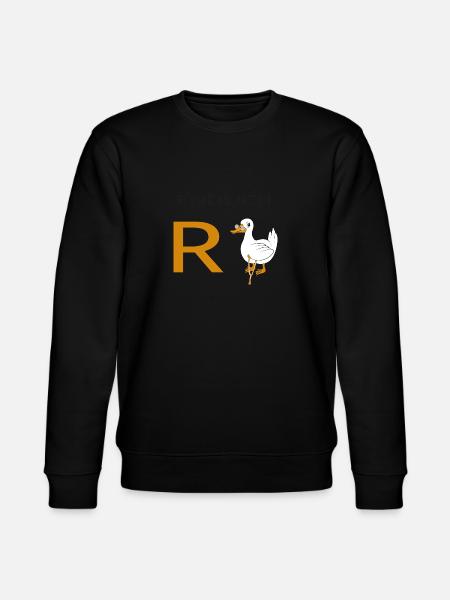 Endlich Rente Ente - Stanley/Stella Unisex Bio-Sweatshirt CHANGER  - Schwarz