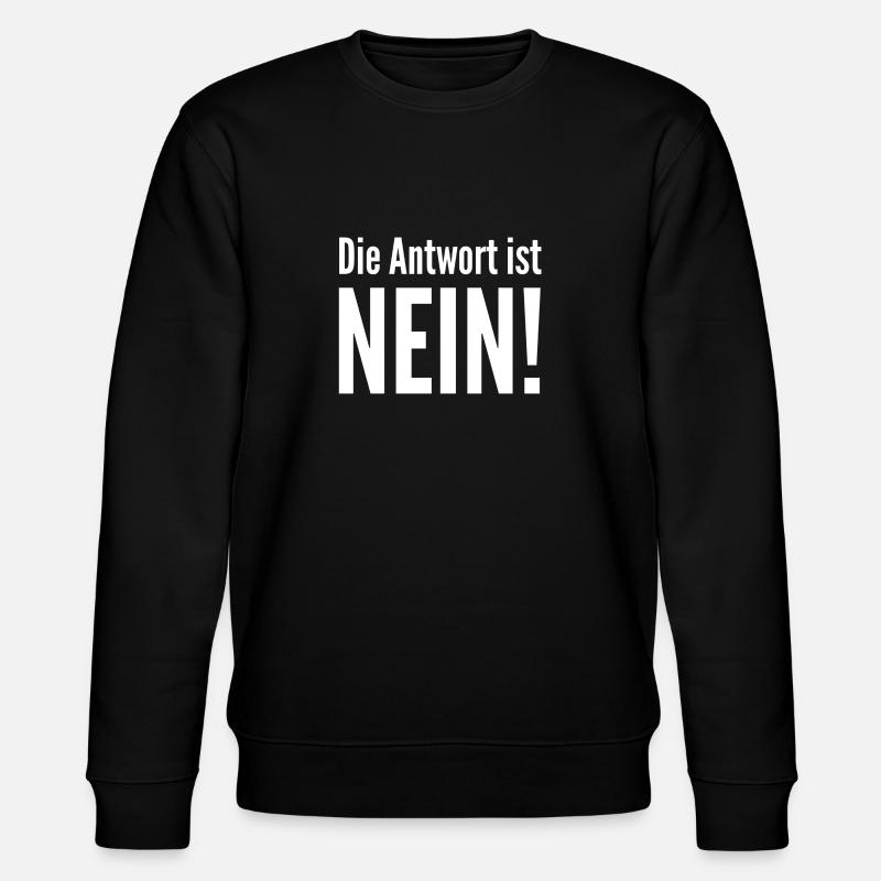 Answer No. - Stanley/Stella CHANGER Unisex Organic Sweatshirt - black