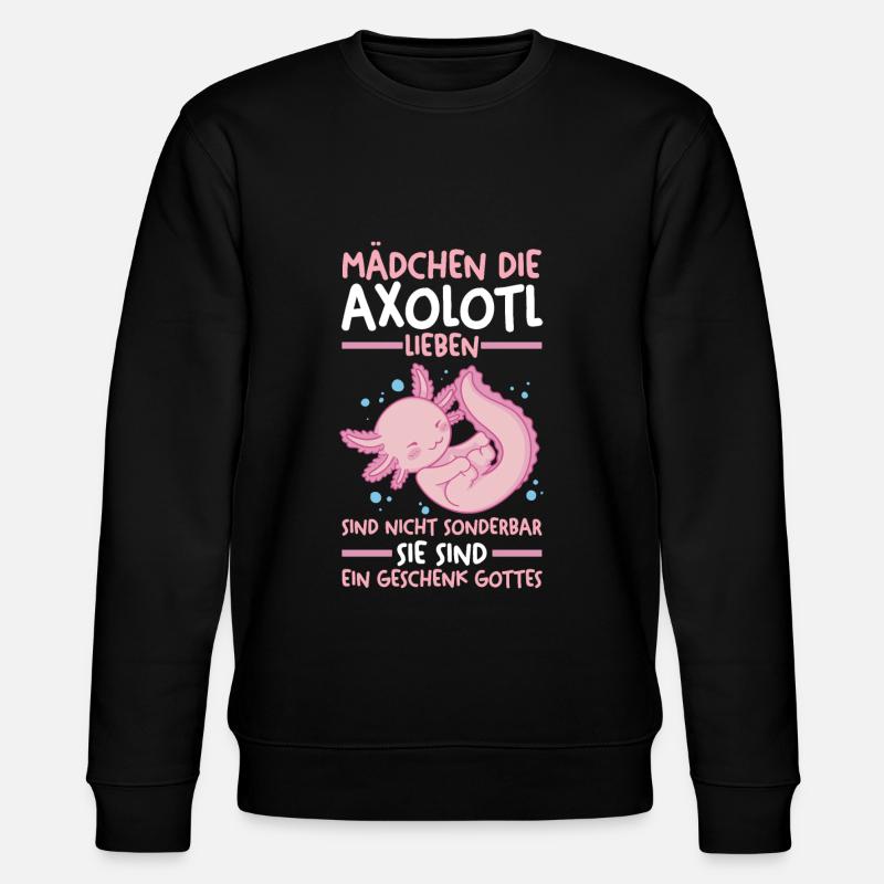 Axolotl - Stanley/Stella Unisex Bio-Sweatshirt CHANGER  - Schwarz