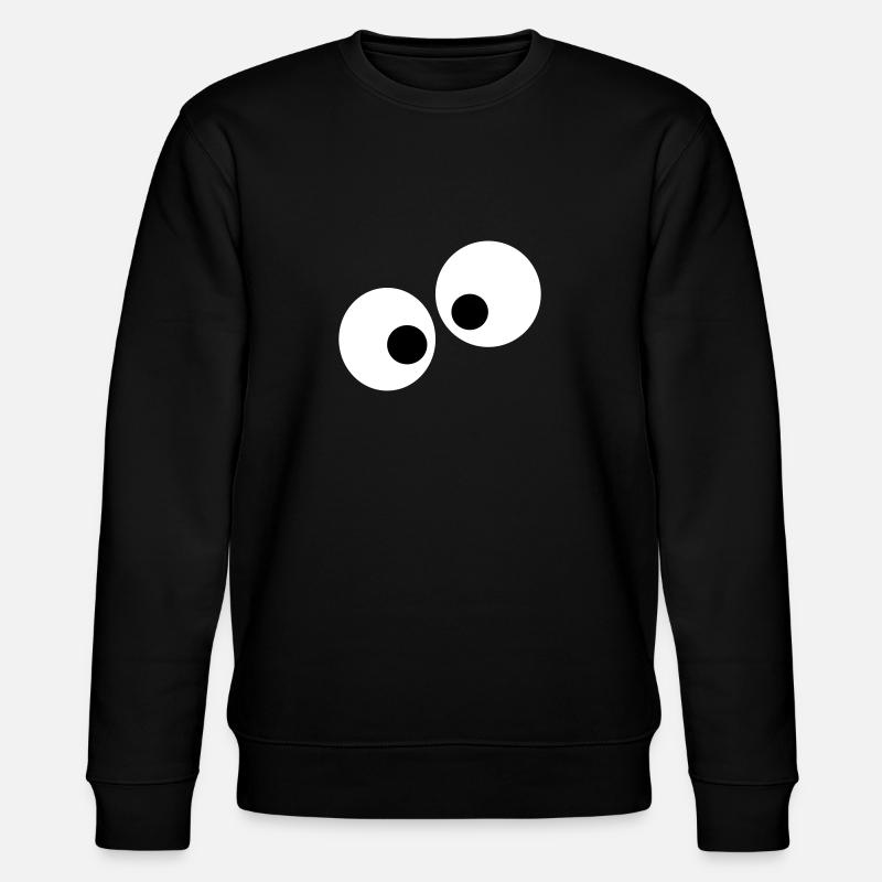 Augen - Stanley/Stella Unisex Bio-Sweatshirt CHANGER  - Schwarz