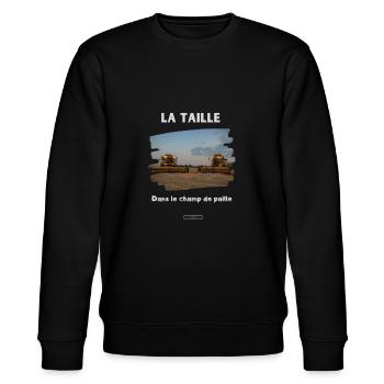 Expression by riton - Stanley/Stella CHANGER Unisex Organic Sweatshirt - black - Front - Nik (191cm) & Marisol (170cm)