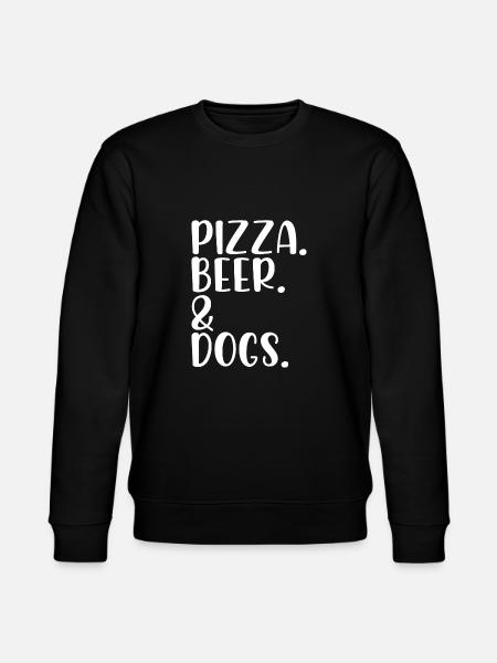 Pizza. Bière. & Chiens. - Sweat bio CHANGER Stanley/Stella Unisexe - noir
