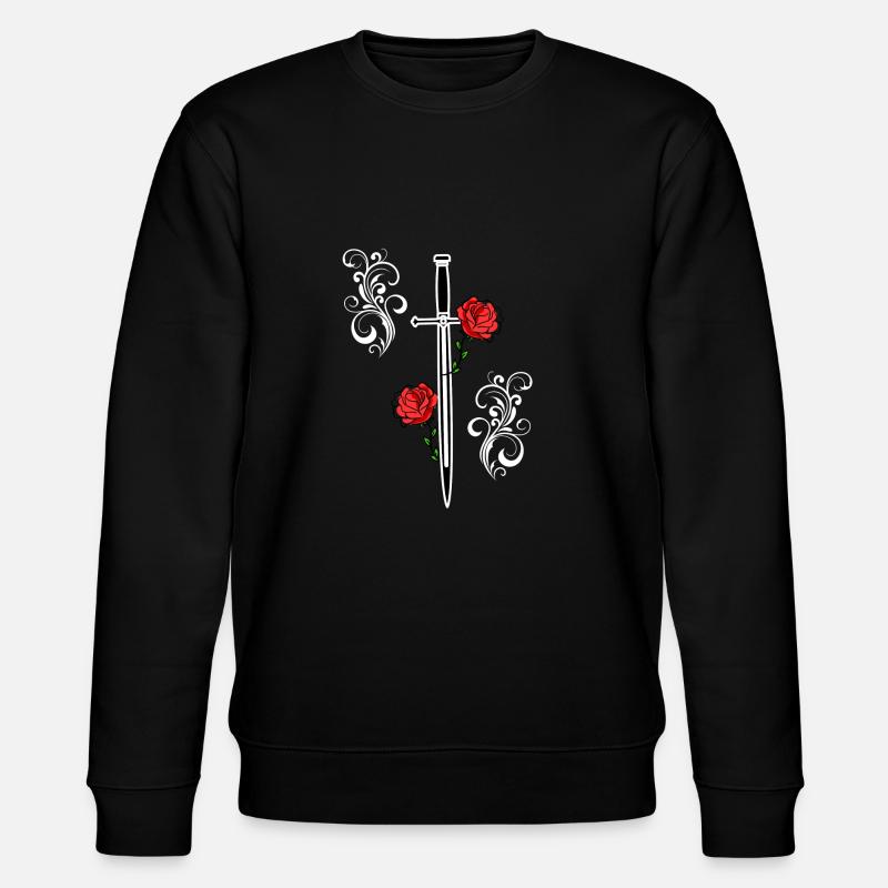 Gotisches Schwert - Stanley/Stella Unisex Bio-Sweatshirt CHANGER - Schwarz