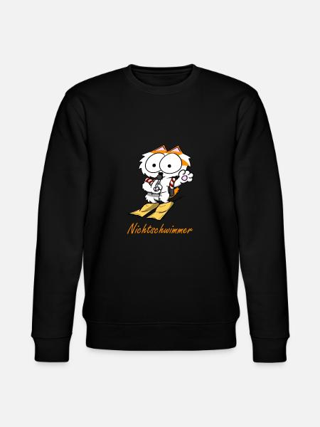 Nichtschwimmer - Stanley/Stella Unisex Bio-Sweatshirt CHANGER - Schwarz