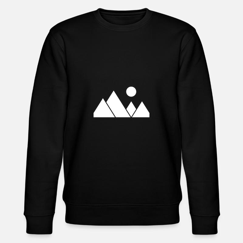 Berge - Stanley/Stella Unisex Bio-Sweatshirt CHANGER  - Schwarz