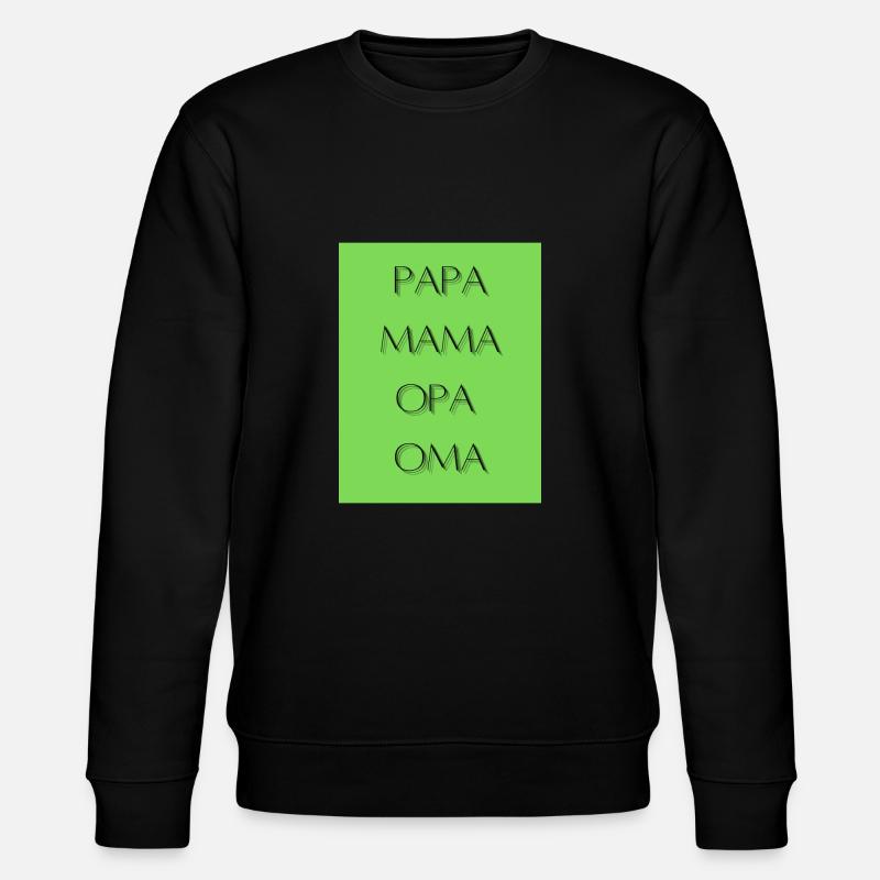 Familie - Stanley/Stella Unisex Bio-Sweatshirt CHANGER  - Schwarz