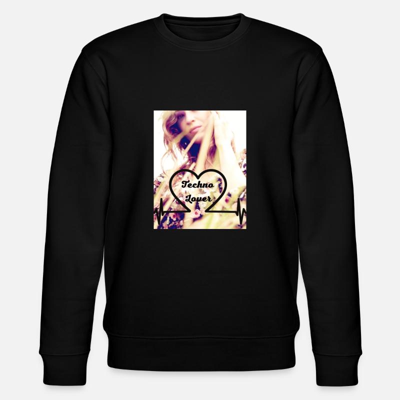 1 Techno Lover - Stanley/Stella Unisex Bio-Sweatshirt CHANGER  - Schwarz