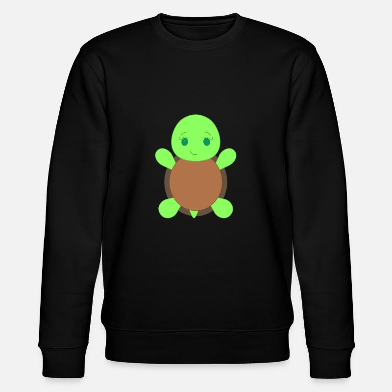 Schildkröte - Stanley/Stella Unisex Bio-Sweatshirt CHANGER  - Schwarz