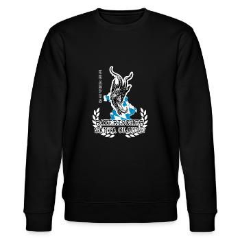 Bavarian Santa Clause - Stanley/Stella CHANGER Unisex Organic Sweatshirt - black - Front - Nik (191cm) & Marisol (170cm)