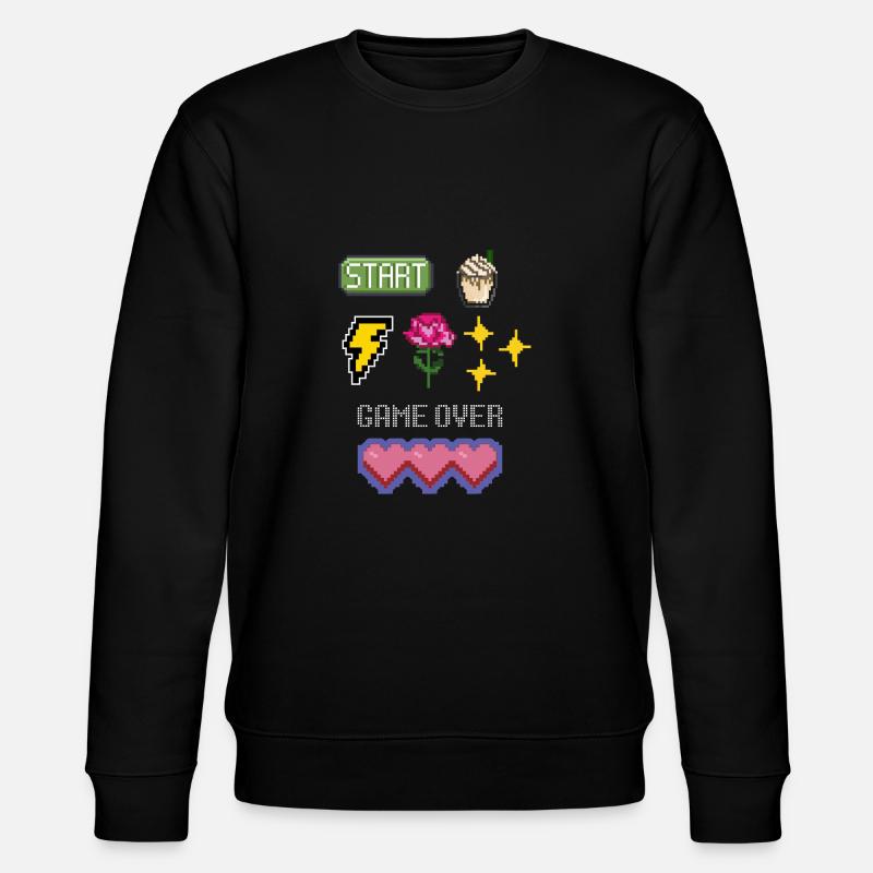 Liebesschritte - Stanley/Stella Unisex Bio-Sweatshirt CHANGER  - Schwarz