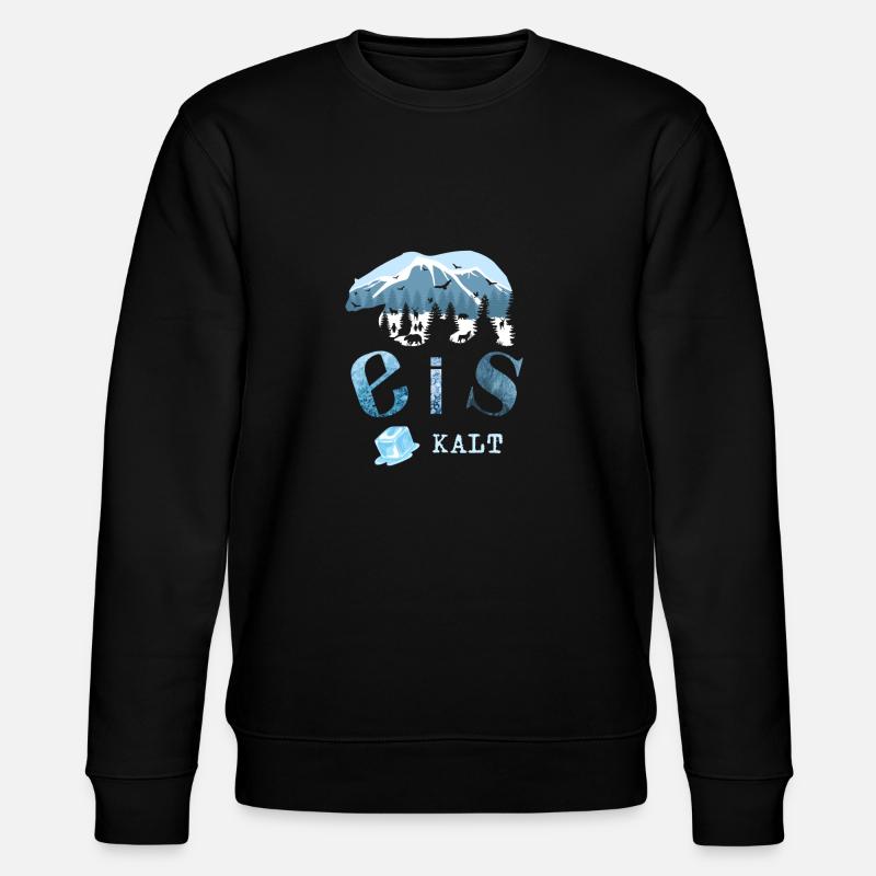 Eis Kalt - Stanley/Stella Unisex Bio-Sweatshirt CHANGER  - Schwarz