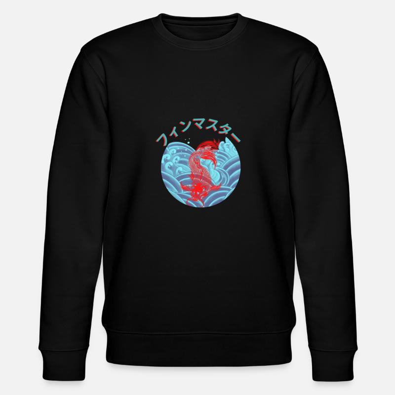 Flossenmeister_ フィンマスター - Stanley/Stella Unisex Bio-Sweatshirt CHANGER  - Schwarz