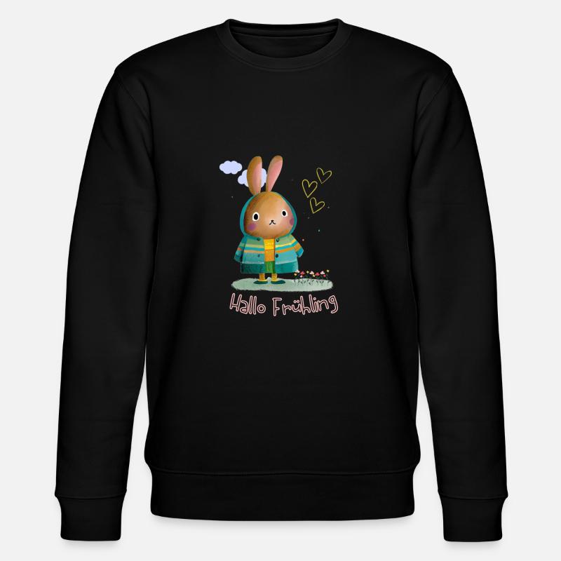 Spring | Easter | Happy Easter | Illustration - Stanley/Stella CHANGER Unisex Organic Sweatshirt - black