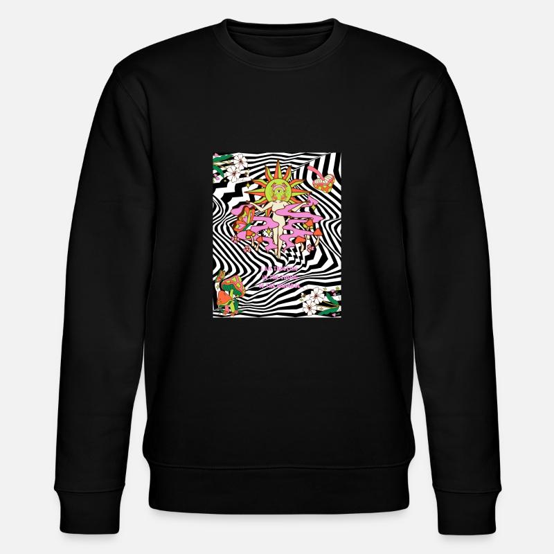 Psychedelic trip - Stanley/Stella Unisex Bio-Sweatshirt CHANGER  - Schwarz