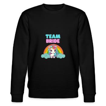 Conception de licorne « Team Bride » - Sweat bio CHANGER Stanley/Stella Unisexe - noir - Devant - Nik (191cm) & Marisol (170cm)