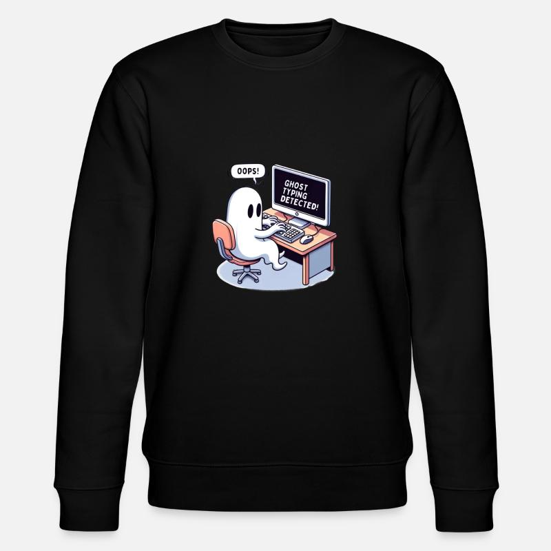 TYPAGE FANTÔME DÉTECTÉ ! -OUPS! - Sweat bio CHANGER Stanley/Stella Unisexe - noir