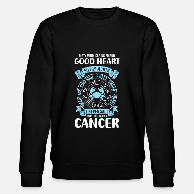 Sternzeichen Tierkreiszeichen Mond - Stanley/Stella Unisex Bio-Sweatshirt CHANGER - Schwarz