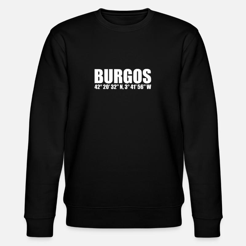 Coordonnées de Burgos - Sweat bio CHANGER Stanley/Stella Unisexe - noir