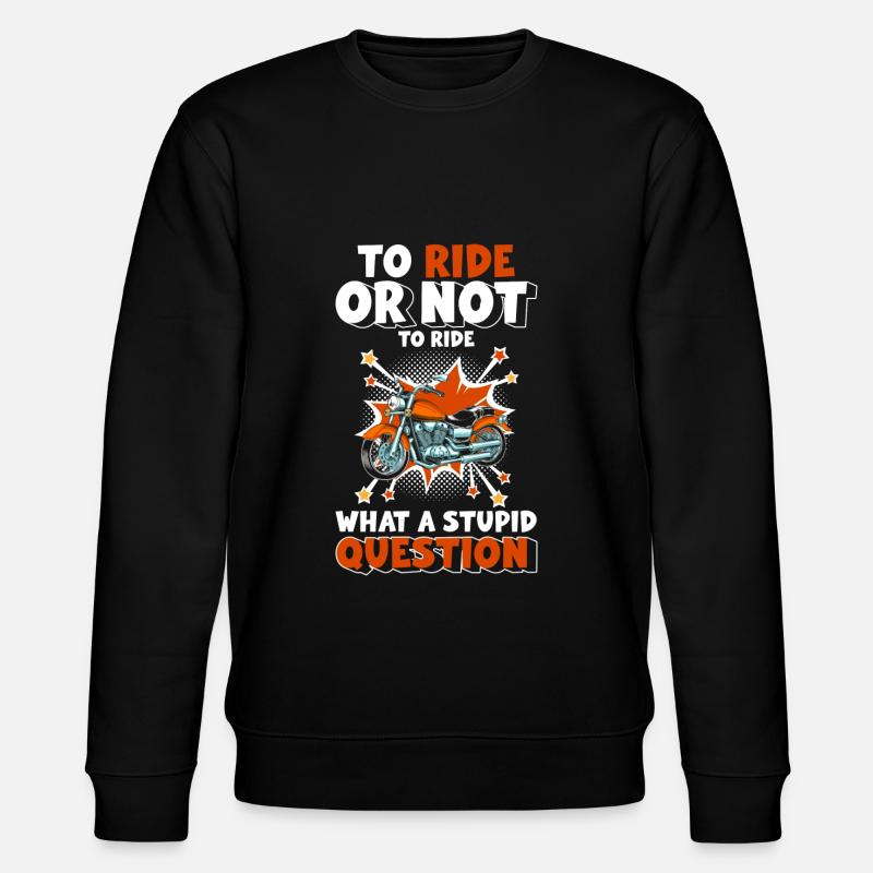 Retro Style Illustration - Stanley/Stella CHANGER Unisex Organic Sweatshirt - black