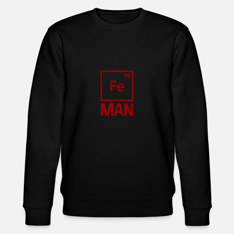 Iron Man - Premium Design - Stanley/Stella Unisex Bio-Sweatshirt CHANGER - Schwarz