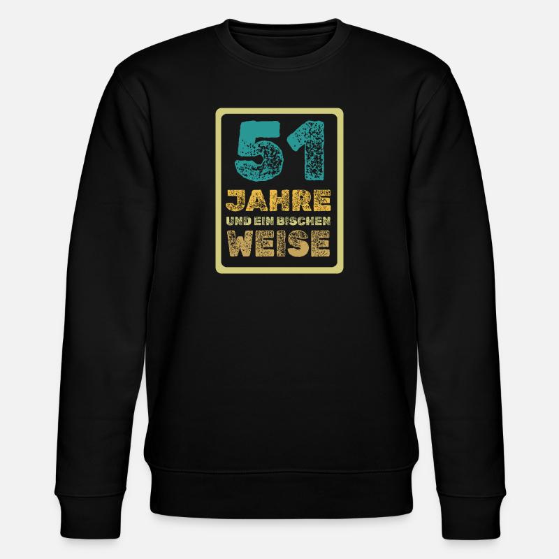 Alter 51 - Stanley/Stella Unisex Bio-Sweatshirt CHANGER  - Schwarz