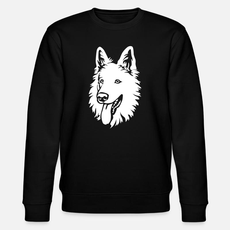 Swiss Shepherd Head "Black Edition" - Stanley/Stella CHANGER Unisex Organic Sweatshirt - black