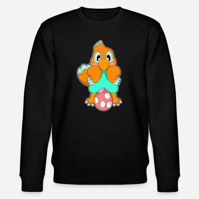 Papagei Ei - Stanley/Stella Unisex Bio-Sweatshirt CHANGER  - Schwarz