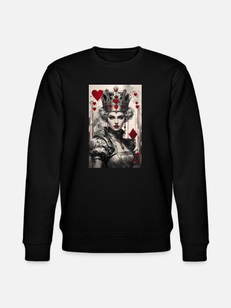 Fantasy Cyberpunk af dronningen af hjerter II - Stanley/Stella økologisk unisex-sweatshirt CHANGER  - sort
