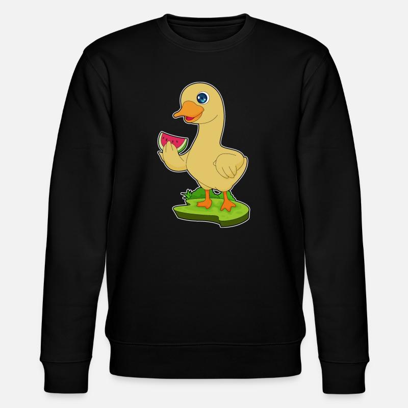 Canard Pastèque - Sweat bio CHANGER Stanley/Stella Unisexe - noir