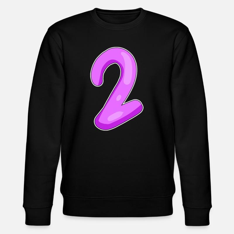 Deux - 2 - Nombre - Sweat bio CHANGER Stanley/Stella Unisexe - noir