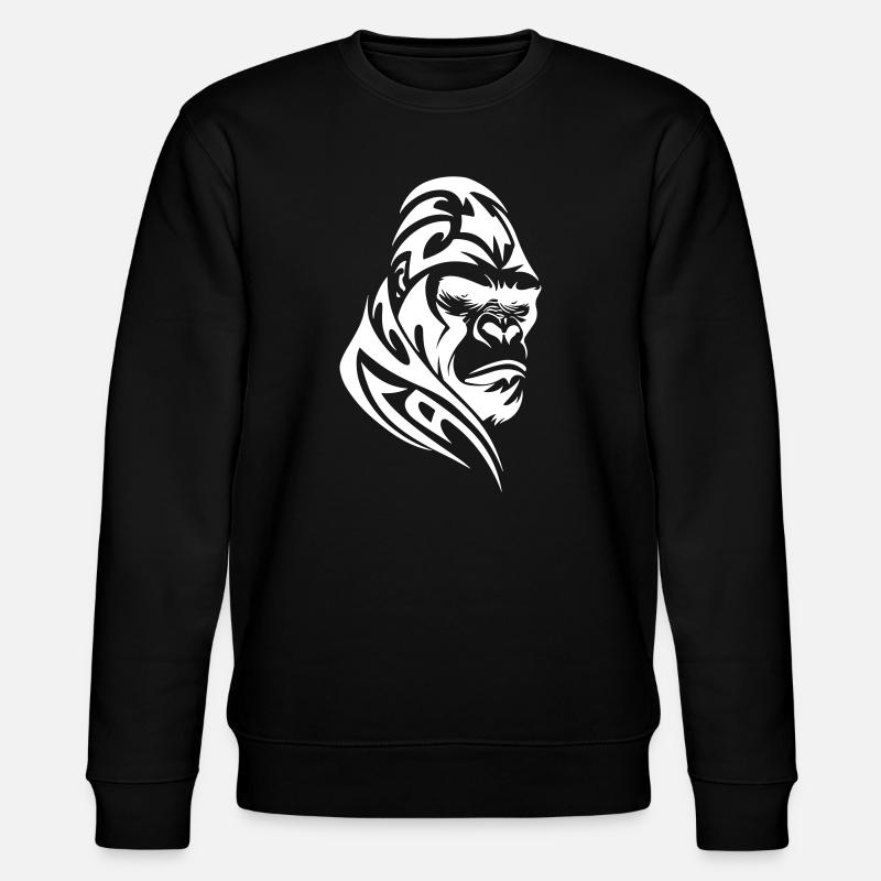 Gorille Silverback Tribal Tattoo - Sweat bio CHANGER Stanley/Stella Unisexe - noir