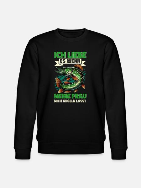 Fishing Fish Lovers Bait Fishing Anglers - Stanley/Stella CHANGER Unisex Organic Sweatshirt - black