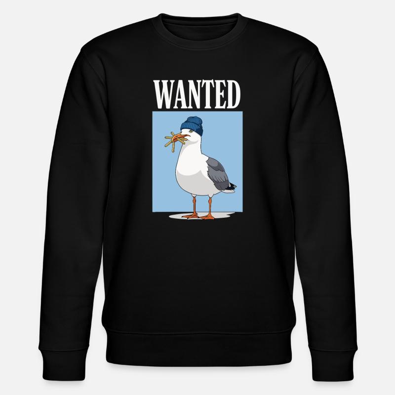 Gesucht Möwe Eiscreme Abenteuer - Sweat bio CHANGER Stanley/Stella Unisexe - noir