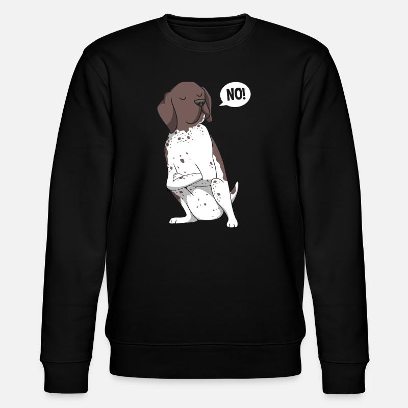 Tysk pointerhund Tysk korthår - Stanley/Stella økologisk unisex-sweatshirt CHANGER  - sort