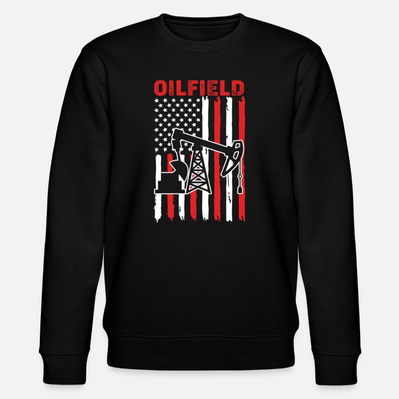 Bohrinsel Ölfeld - Stanley/Stella Unisex Bio-Sweatshirt CHANGER  - Schwarz