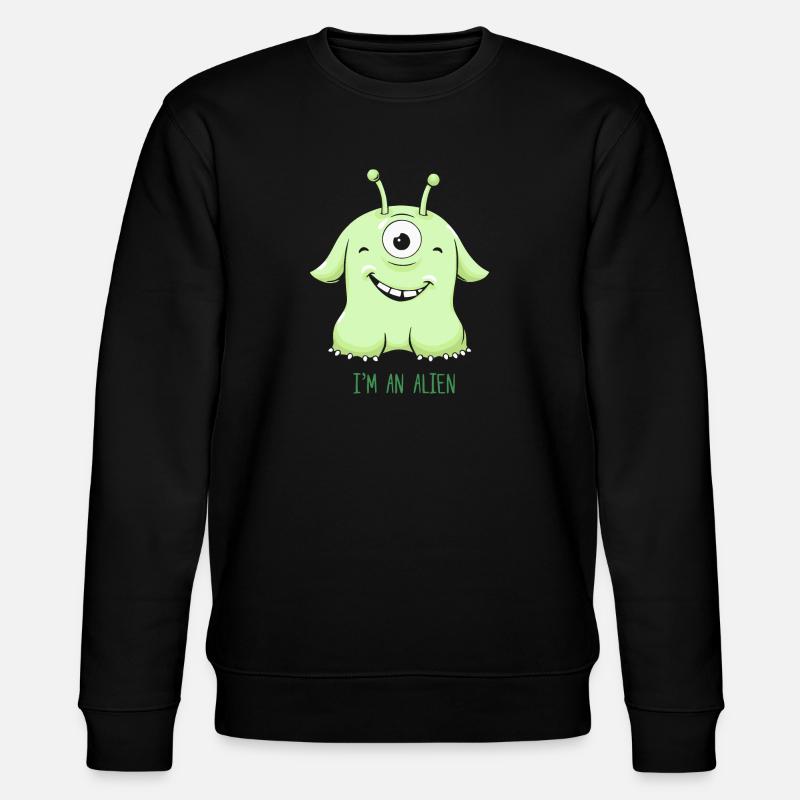 Alien - Stanley/Stella Unisex Bio-Sweatshirt CHANGER  - Schwarz