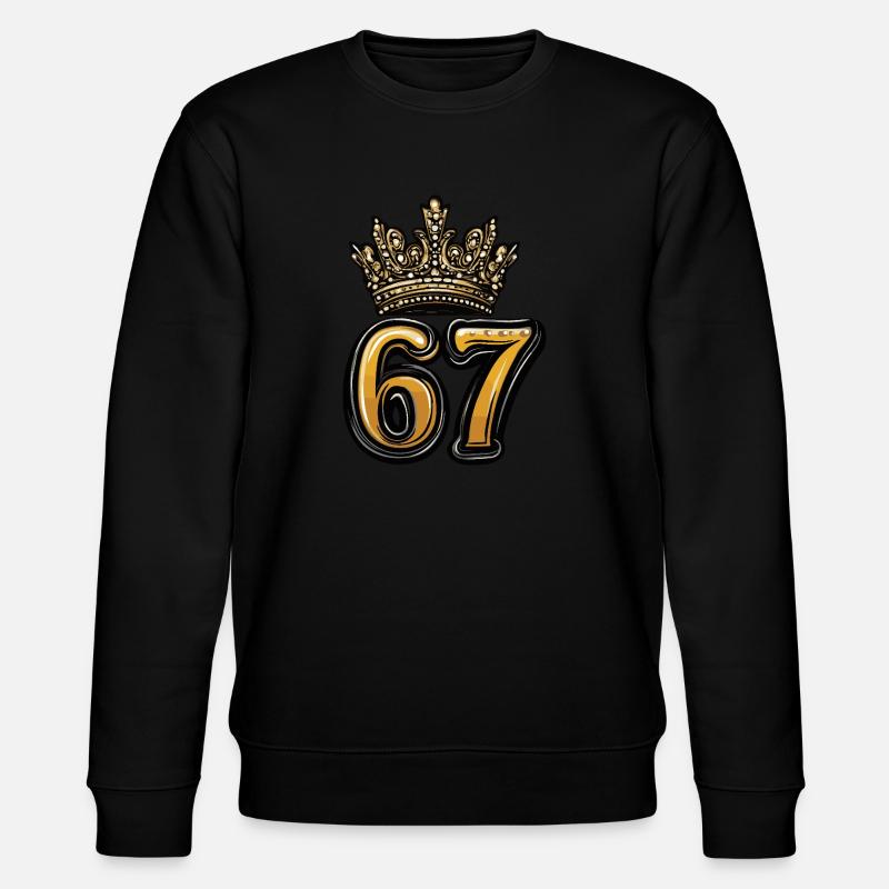 67 Nombre Couronne - Sweat bio CHANGER Stanley/Stella Unisexe - noir