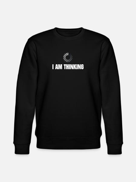 I am thinking - Stanley/Stella CHANGER Unisex Organic Sweatshirt - black