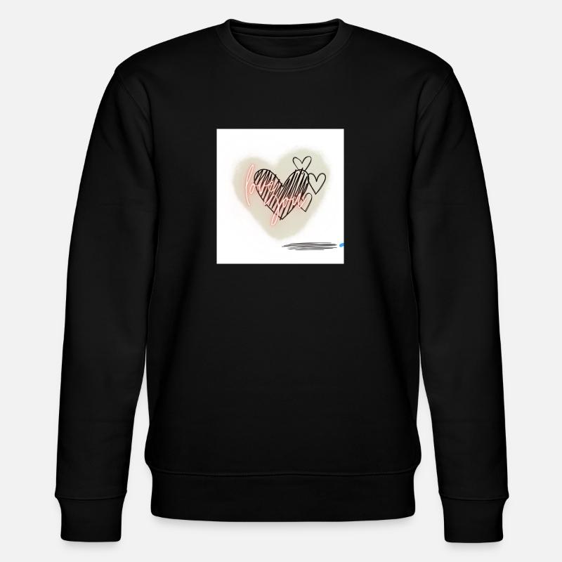 Liebe - Stanley/Stella Unisex Bio-Sweatshirt CHANGER  - Schwarz
